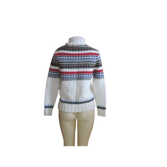 Flli Campagnolo Nordic Wool Blend Turtleneck in Size Small - Picture 4 of 7